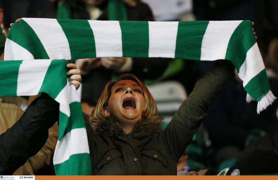 Una tifosa non trattiene la gioia. Reuters
